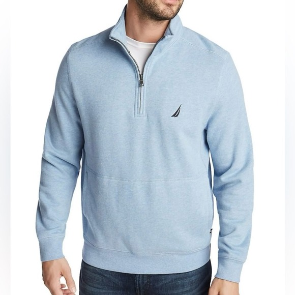 Nautica Men’s Half-Zip Pullover Sweatshirt | Size Small - Picture 1 of 10